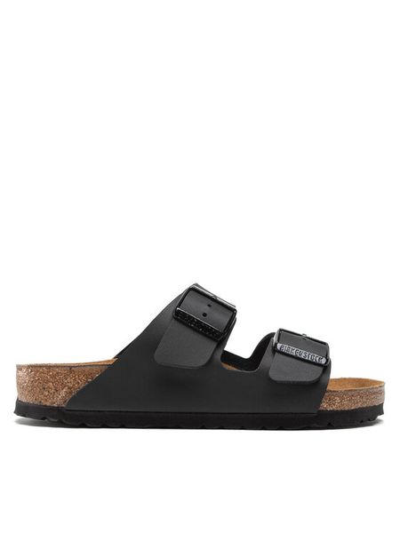 Birkenstock Klapki Arizona Birko-Flor 051791 Czarny. Czarne klapki i japonki męskie Birkenstock, bez wzorów, ze skóry. Za 367.19 zł.