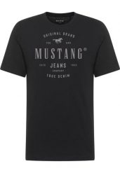 Męski T-Shirt Mustang Style Alex Black 1017331 4142. Czarne t-shirty męskie Mustang, m, bez wzorów, bez kołnierzyka, bez ramiączek. Za 69.99 zł.