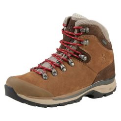 Sznurówki Haglöfs. Czerwone buty trekkingowe męskie Haglöfs, bez wzorów, bez zapięcia, trekkingowe. W wyprzedaży za 78.80 zł.