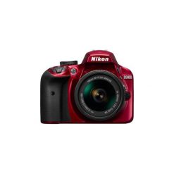 Lustrzanka cyfrowa NIKON D3400 + AF-P 18-55 VR Czerwony. Aparaty lustrzanki NIKON. Za 2,699.00 zł.