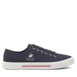 Tenisówki Beverly Hills Polo Club. Niebieskie trampki męskie Beverly Hills Polo Club, bez wzorów, bez zapięcia. Za 149.99 zł.