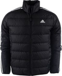 Kurtka męska Adidas Kurtka męska adidas Essentials 3-Stripes Light Down czarna HZ4431 S. Czarne kurtki męskie ADIDAS, m, bez wzorów, bez ramiączek, bez kaptura. Za 439.55 zł.