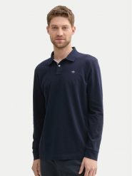 Tom Tailor Polo 1043278 Granatowy Regular Fit. Niebieskie koszulki polo męskie Tom Tailor, m, bez wzorów, z bawełny, bez kołnierzyka, bez ramiączek. Za 69.99 zł.
