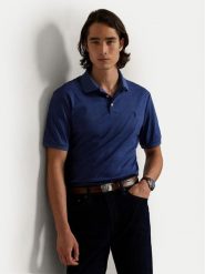 Polo Ralph Lauren Polo 710P07351002 Granatowy Slim Fit. Niebieskie koszulki polo męskie Polo Ralph Lauren, l, bez wzorów, z bawełny, bez kołnierzyka, bez ramiączek. Za 689.99 zł.