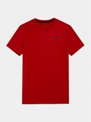 4F T-Shirt 4FWSS24TFTSM598 Czerwony Regular Fit. Czerwone t-shirty sportowe męskie 4f, m, bez wzorów, z syntetyku, sportowe, bez ramiączek. Za 49.99 zł.