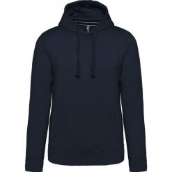 Bluza z kapturem Kariban. Niebieskie bluzy nierozpinane męskie KARIBAN, m, bez wzorów, bez ramiączek, z kapturem. Za 193.50 zł.