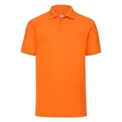 Męska Koszulka Polo 65/35 Pique. Brązowe koszulki polo męskie Fruit of the Loom, m, bez wzorów, bez kołnierzyka, bez ramiączek. Za 65.99 zł.