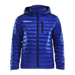 Kurtka Craft isolate. Niebieskie kurtki męskie Craft, m, bez wzorów, z puchu, bez ramiączek, bez kaptura. Za 423.55 zł.
