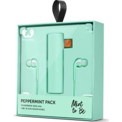 Słuchawki dokanałowe FRESH N REBEL Gift Pack Vibe Miętowy+ powerbank Peppermint. Zielone słuchawki douszne FRESH N REBEL. Za 82.24 zł.