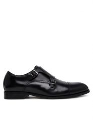 Aldo Półbuty Zelasien 13963685 Czarny. Czarne eleganckie półbuty męskie Aldo, ze skóry, wizytowe, bez obcasa, bez zapięcia. Za 339.99 zł.