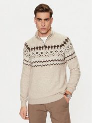 Guess Sweter M4PR59 Z3LQ0 Beżowy Regular Fit. Brązowe kardigany męskie Guess, m, z aplikacjami, z syntetyku, bez ramiączek. Za 309.99 zł.