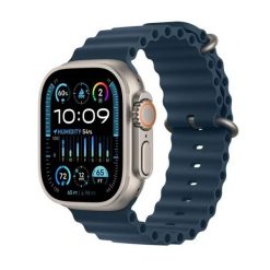 Smartwatch Apple Watch Ultra 2 GPS + Cellular 49mm Titanium Case Ocean Band Niebieski (MREG3GK/A). Niebieskie zegarki smartwatch Apple. Za 3,765.55 zł.