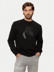 KARL LAGERFELD Bluza 705039 544910 Czarny Regular Fit. Czarne bluzy nierozpinane męskie KARL LAGERFELD, m, bez wzorów, z bawełny, bez ramiączek, bez kaptura. Za 639.99 zł.