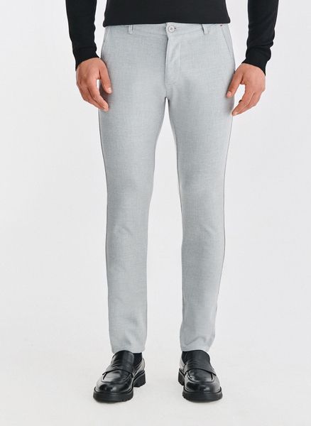 PAKO LORENTE - Szare spodnie męskie. Szare spodnie na co dzień męskie Pako Lorente, bez wzorów, z elastanu, casualowe. Za 359.99 zł.