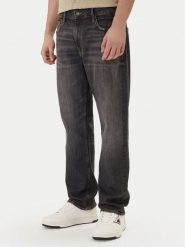 Guess Jeans Jeansy M6RA1B D5LW6 Szary Straight Leg. Szare jeansy męskie Guess Jeans, z aplikacjami, z bawełny. Za 469.99 zł.