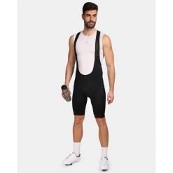 Męskie spodenki kolarskie Kilpi GURRAFO-M. Czarne szorty sportowe męskie Kilpi, bez wzorów, sportowe. Za 344.59 zł.