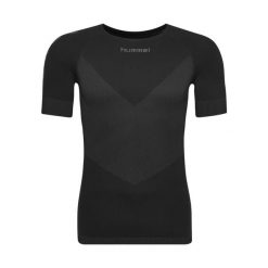 HUMMEL TERMOAKTYWNA koszulka męska z krótkim rękawem SEAMLESS. Czarne bielizna termoaktywna męska HUMMEL, m, bez wzorów, bez ramiączek, do piłki nożnej. Za 78.00 zł.