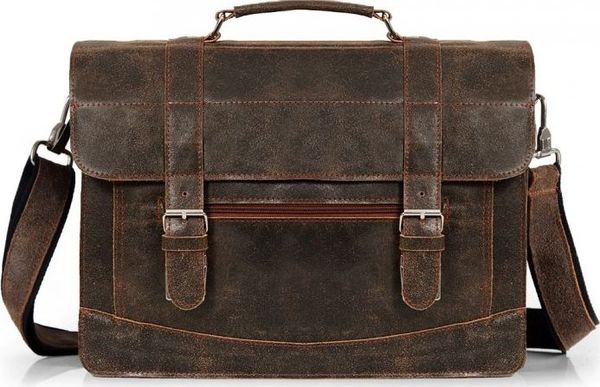 Solome SKÓRZANA TORBA LISTONOSZKA NA RAMIĘ SOLOME. Torby męskie na ramię Solome, bez wzorów, na ramię. Za 349.00 zł.