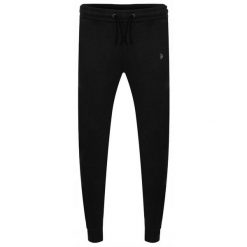 Spodnie dresowe dla mężczyzn U.S. Polo Assn. NIKY. Czarne spodnie dresowe męskie U.S. Polo Assn., bez wzorów, z dresówki. Za 149.99 zł.