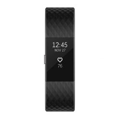 Smartband Fitbit Charge 2 Black Gunmetal L (FB407GMBKL-EU). Czarne smartbandy FITBIT. Za 613.99 zł.