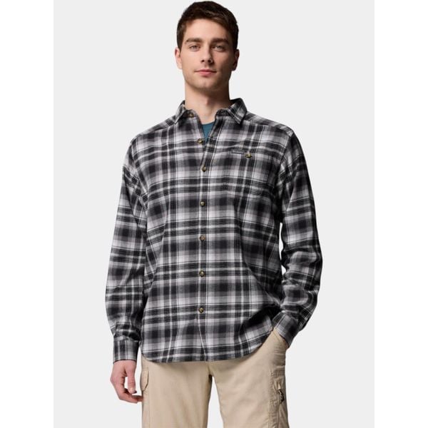 Koszula Męska Columbia Cornell Woods Flannel. Czarne koszule męskie Columbia, m, bez wzorów, bez kołnierzyka, bez ramiączek. W wyprzedaży za 233.10 zł.