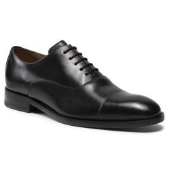 Półbuty JOOP!. Czarne eleganckie półbuty męskie JOOP!, wizytowe, bez obcasa, bez zapięcia. Za 919.99 zł.