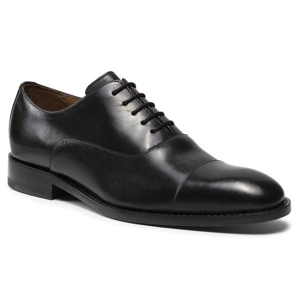 Półbuty JOOP!. Czarne eleganckie półbuty męskie JOOP!, wizytowe, bez obcasa, bez zapięcia. Za 819.99 zł.