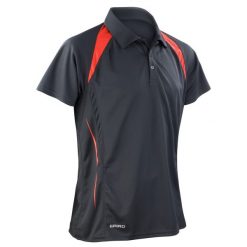 Męska Koszulka Polo Team Spirit. Czarne koszulki polo męskie SPIRO, m, bez wzorów, bez kołnierzyka, bez ramiączek. Za 88.99 zł.