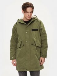 Replay Parka M8362.000.84724 Zielony Regular Fit. Zielone parki męskie Replay, m, bez wzorów, z syntetyku, bez kaptura. Za 1,199.00 zł.