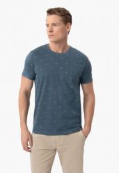 T-shirt z wzorem TM-LEIF. T-shirty męskie Volcano, l, bez wzorów, z bawełny, bez kołnierzyka, bez ramiączek. Za 69.99 zł.