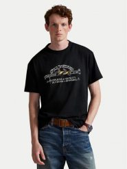 Polo Ralph Lauren T-Shirt 710981142001 Czarny Classic Fit. Czarne koszulki polo męskie Polo Ralph Lauren, m, bez wzorów, z bawełny, bez kołnierzyka, bez ramiączek. Za 629.99 zł.