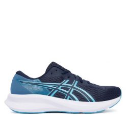 Buty do biegania Asics. Niebieskie buty do biegania męskie Asics, bez wzorów, bez zapięcia, do biegania. Za 269.99 zł.