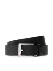 Tommy Hilfiger Pasek Męski New Aly Belt AM0AM08363 Czarny. Czarne paski męskie Tommy Hilfiger, bez wzorów, ze skóry. Za 139.99 zł.