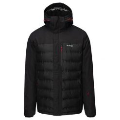 Męska Ocieplana Kurtka Helten. Czarne kurtki męskie Hi-tec, m, bez wzorów, z puchu, sportowe, bez ramiączek, bez kaptura. Za 572.99 zł.