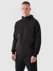 4F Bluza dresowa rozpinana z kapturem męska 4F x Robert Lewandowski - czarna S. Czarne bluzy z kapturem męskie 4f, m, z aplikacjami, z bawełny, z kapturem. W wyprzedaży za 139.99 zł.