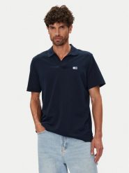 Tommy Jeans Polo Skipper DM0DM21657 Granatowy Regular Fit. Niebieskie koszulki polo męskie Tommy Jeans, l, bez wzorów, z bawełny, bez kołnierzyka, bez ramiączek. Za 219.99 zł.
