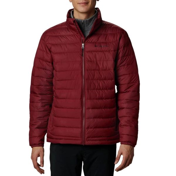 Kurtka turystyczna męska Columbia Powder Lite. Czerwone kurtki męskie Columbia, m, bez wzorów, z poliesteru, bez ramiączek, bez kaptura. Za 326.70 zł.