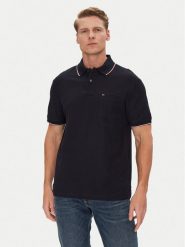 Tommy Hilfiger Polo MW0MW38457 Granatowy Classic Fit. Niebieskie koszulki polo męskie Tommy Hilfiger, m, bez wzorów, z bawełny, bez kołnierzyka, bez ramiączek. Za 219.99 zł.