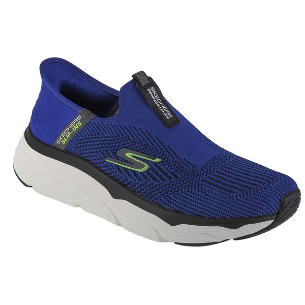 Buty sportowe Sneakersy męskie, Skechers Max Cushioning - Advantageous Slip-ins. Niebieskie buty sportowe na co dzień męskie Skechers, m, bez wzorów, casualowe, bez ramiączek, bez kaptura, trekkingowe. Za 489.99 zł.