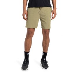 Szorty treningowe dla Mężczyzn OMNI TRAINING 17" Beżowy. Brązowe szorty sportowe męskie Quiksilver, bez wzorów, z elastanu. W wyprzedaży za 271.40 zł.