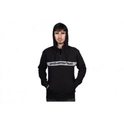 Bluza z kapturem Stay Strong Stripe. Czarne bluzy nierozpinane męskie STAY STRONG, m, bez wzorów, eleganckie, bez ramiączek, z kapturem. Za 339.50 zł.