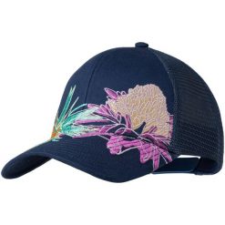 Czapka z daszkiem BUFF EXPLORE TRUCKER CAP SATRY INDIGO. Niebieskie czapki męskie Buff, bez wzorów, sportowe. W wyprzedaży za 125.91 zł.