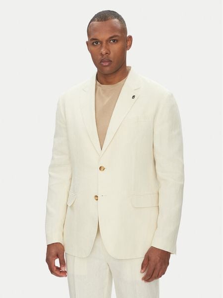 Liu Jo Marynarka QA5268 T4346 Beżowy Regular Fit. Brązowe marynarki męskie Liu Jo, m, bez wzorów, ze lnu. Za 499.00 zł.