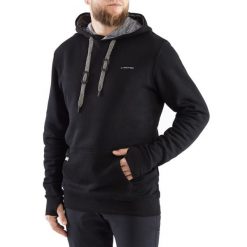 Bluza turystyczna męska Viking Laxa Bamboo z kapturem. Czarne bluzy nierozpinane męskie Viking, l, bez wzorów, sportowe, bez ramiączek, z kapturem. W wyprzedaży za 172.49 zł.