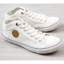Trampki męskie białe Big Star - biały. Białe trampki męskie Big Star, bez wzorów, retro. Za 75.00 zł.