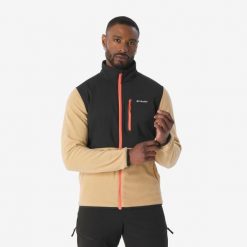 Polar turystyczny męski Columbia Kearney Falls zamek. Bluzy z polaru męskie Columbia, l, bez wzorów, z materiału, sportowe, bez ramiączek, bez kaptura. Za 269.99 zł.
