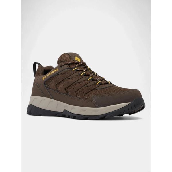Buty Turystyczne Męskie Columbia Strata Trail Low WP. Brązowe buty trekkingowe męskie Columbia, bez wzorów, bez zapięcia, trekkingowe. Za 339.00 zł.