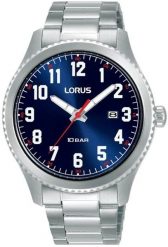 Zegarek Lorus męski RH981RX9 stalowy wodoszczelny . Szare zegarki męskie Lorus, ze stali. Za 269.00 zł.