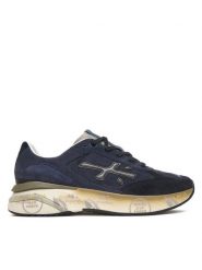 Premiata Sneakersy Moerun Var 7776 Granatowy. Niebieskie buty sportowe na co dzień męskie Premiata, m, bez wzorów, ze skóry, bez ramiączek, bez kaptura. Za 759.99 zł.