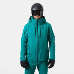 Kurtka narciarska Helly Hansen Steilhang 2.0. Zielone kurtki narciarskie i snowboardowe męskie Helly Hansen, na zimę, l, bez wzorów, bez kaptura, narciarskie. W wyprzedaży za 2,387.50 zł.